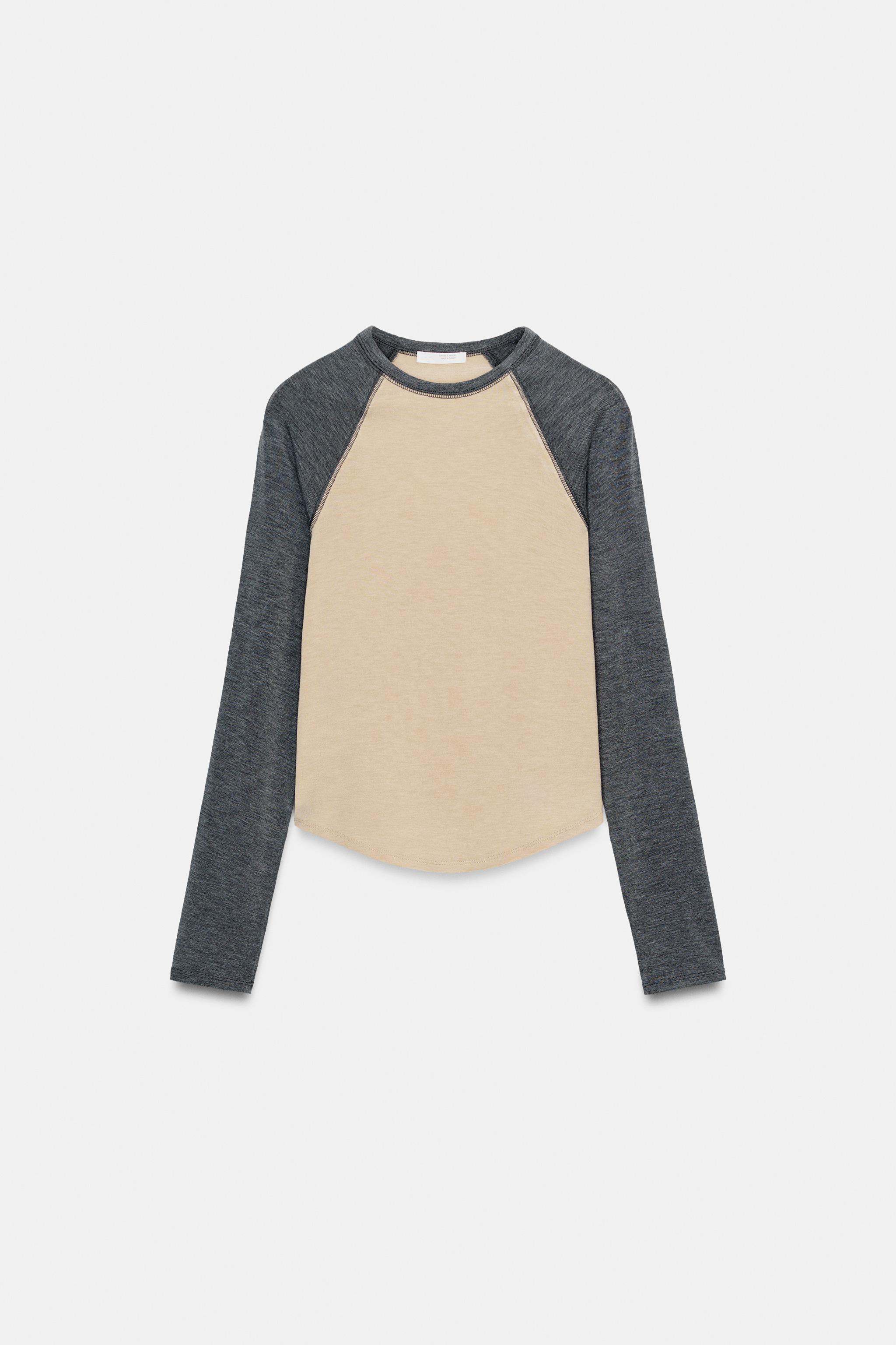 CONTRAST RAGLAN T-SHIRT